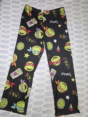 Boys Black Teenage Mutant Ninja Turtles Pajama Pants